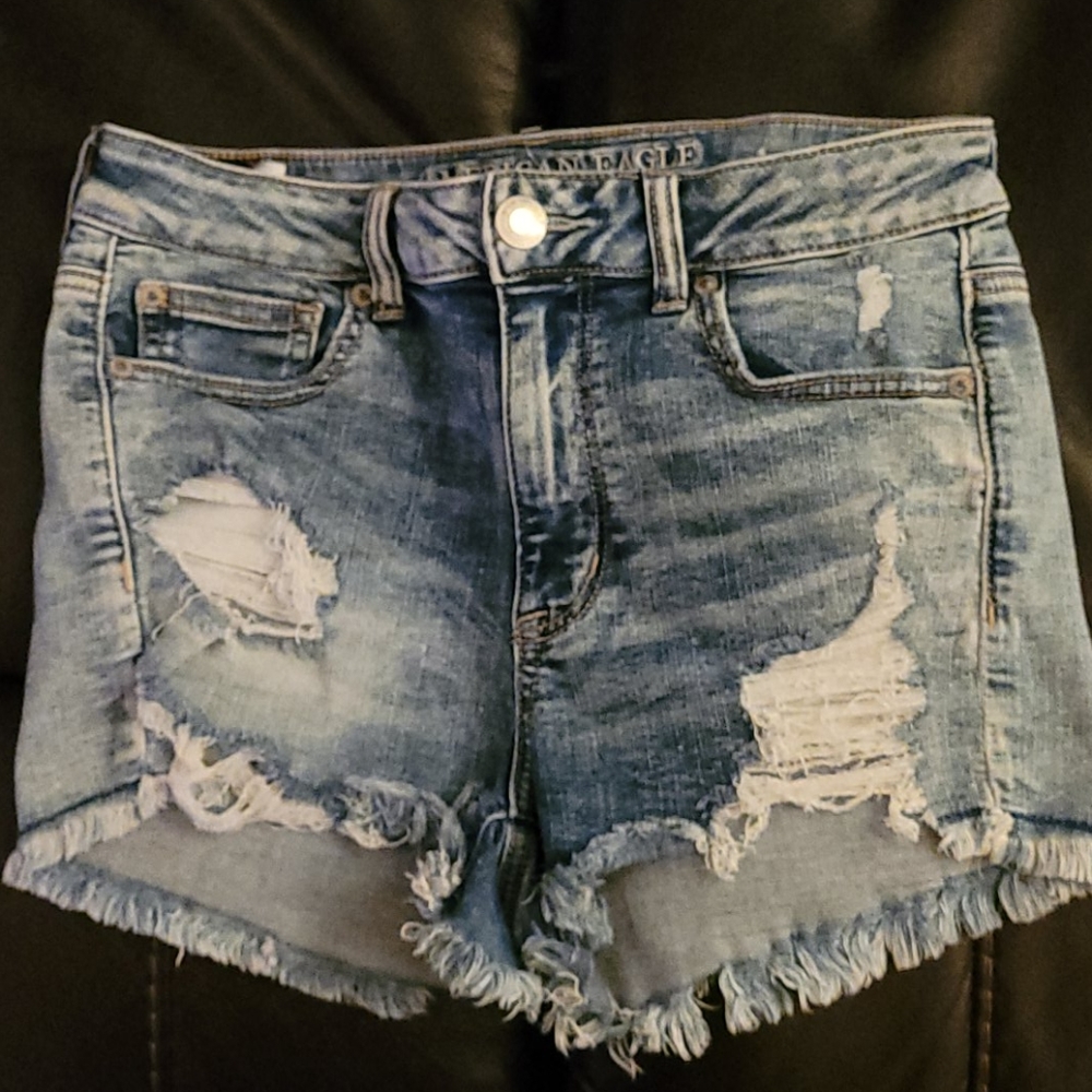 American Eagle Distressed Denim Jean Shorts
